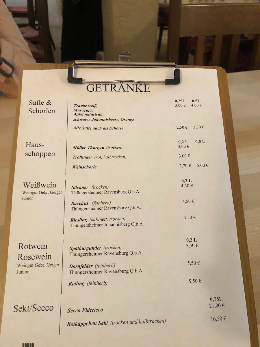 Speisekarte photo 2