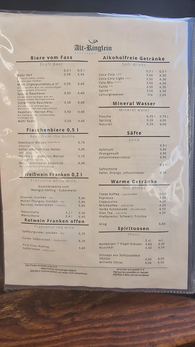 Speisekarte photo 1