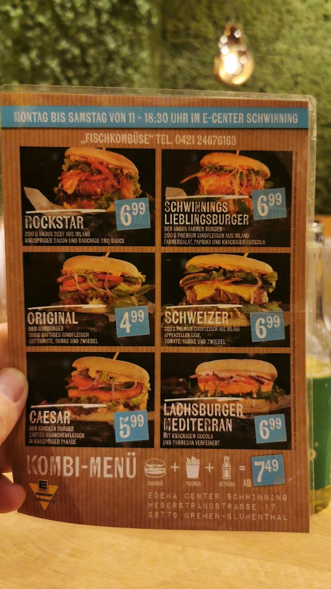 Speisekarte, Lieblings Kombüse
