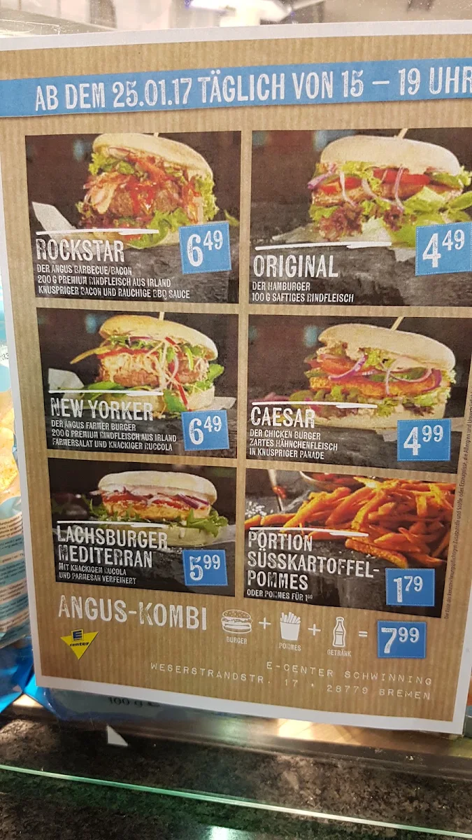Speisekarte, Lieblings Kombüse