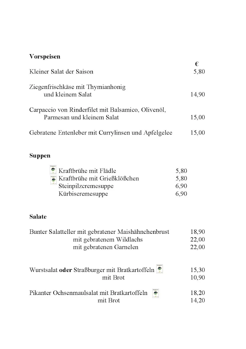 Speisekarte photo 3
