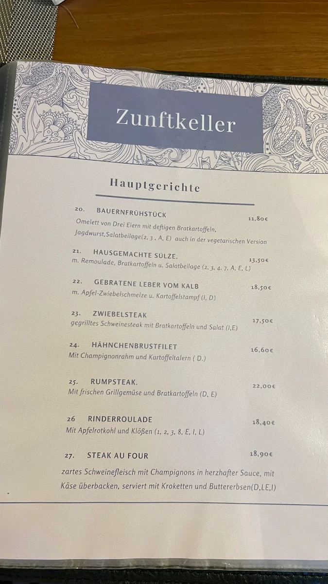 Speisekarte photo 4