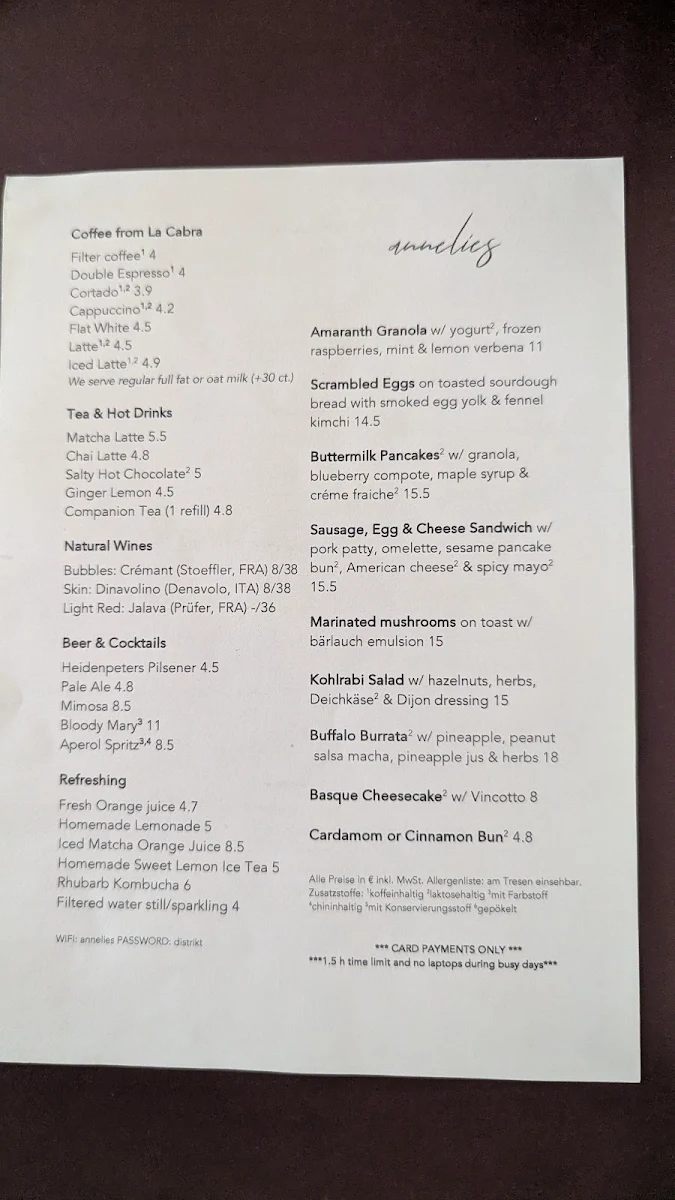 Speisekarte photo 2
