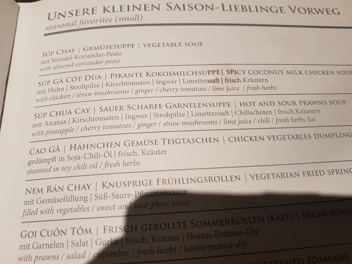 Speisekarte photo 5