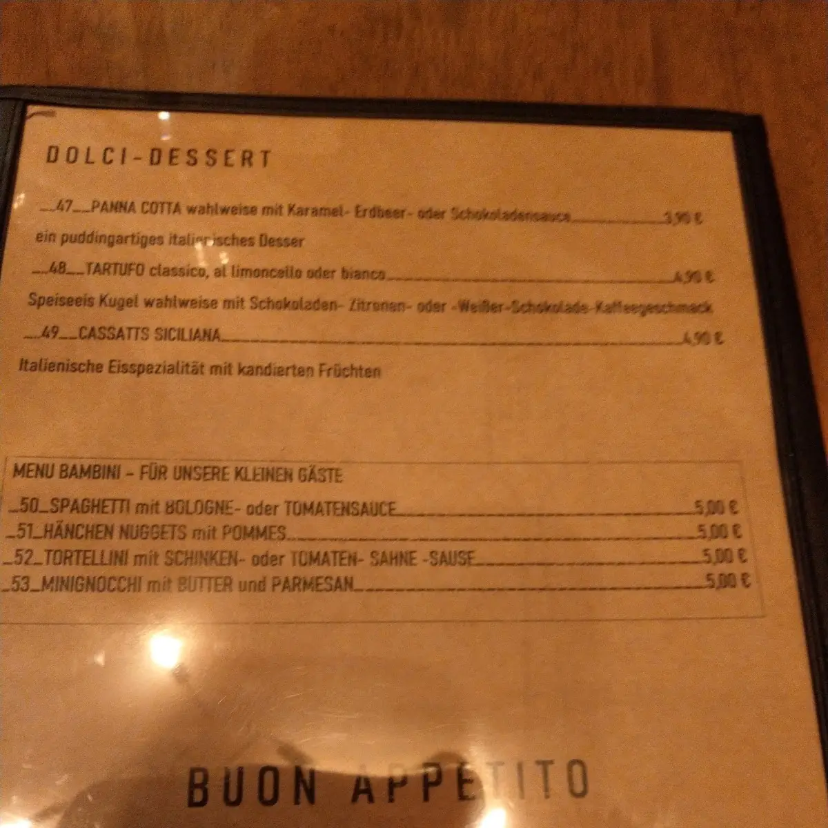 Speisekarte photo 1