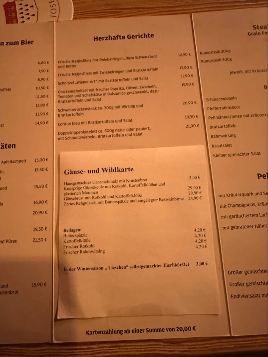 Speisekarte photo 5