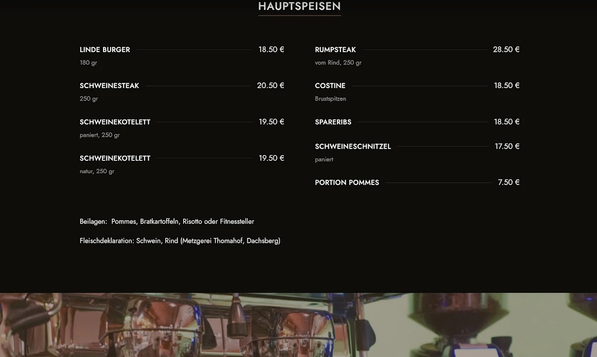 Speisekarte photo 2