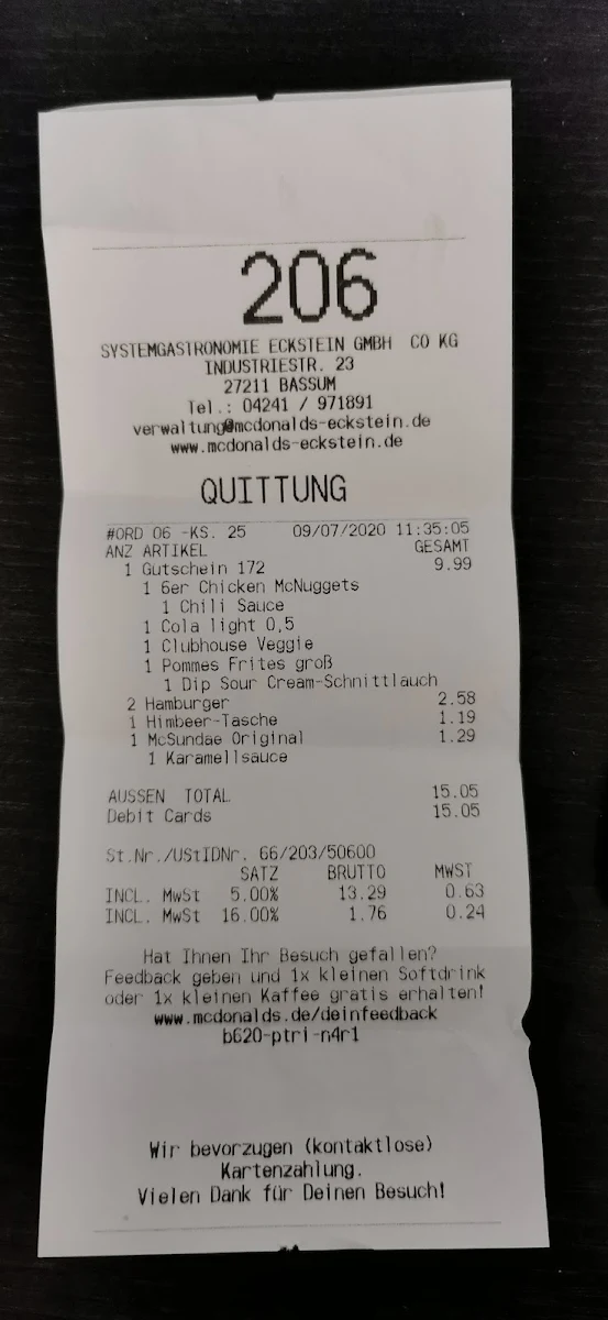 Speisekarte photo 3