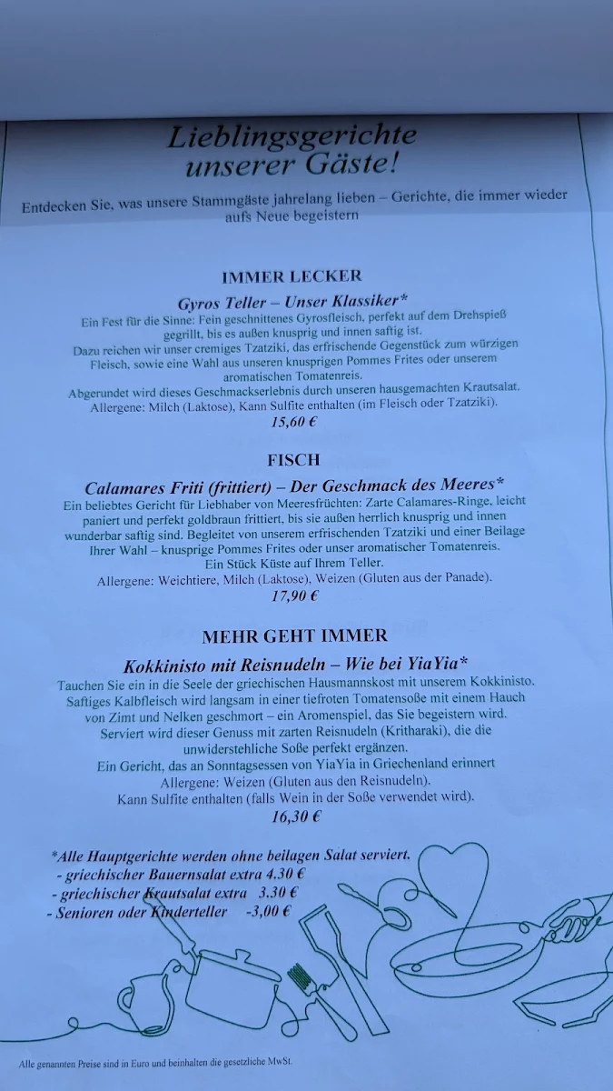 Speisekarte photo 2