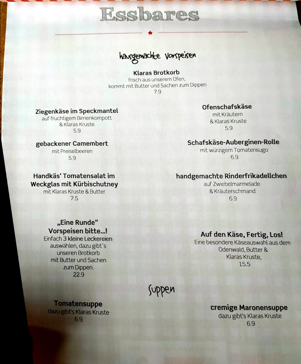 Speisekarte photo 2