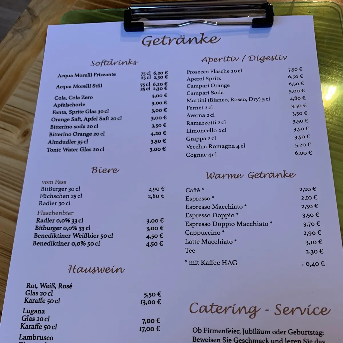 Speisekarte photo 1