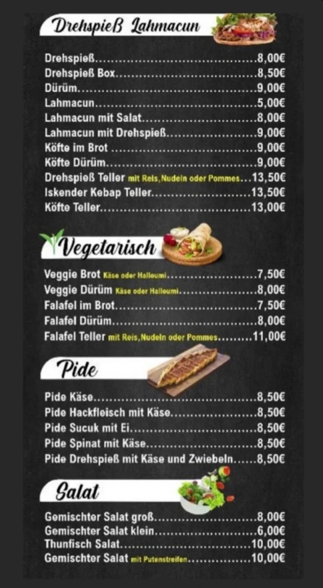 Speisekarte photo 2
