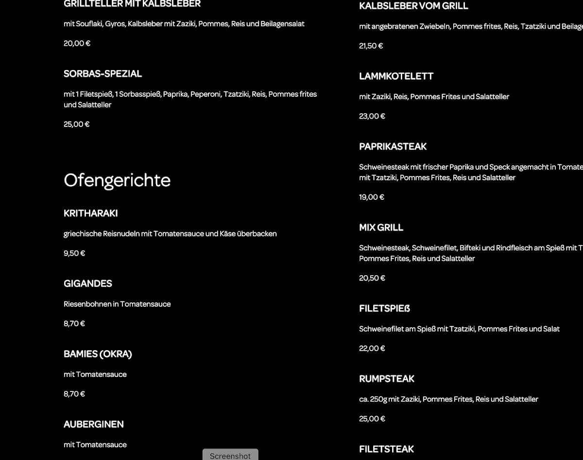 Speisekarte photo 5