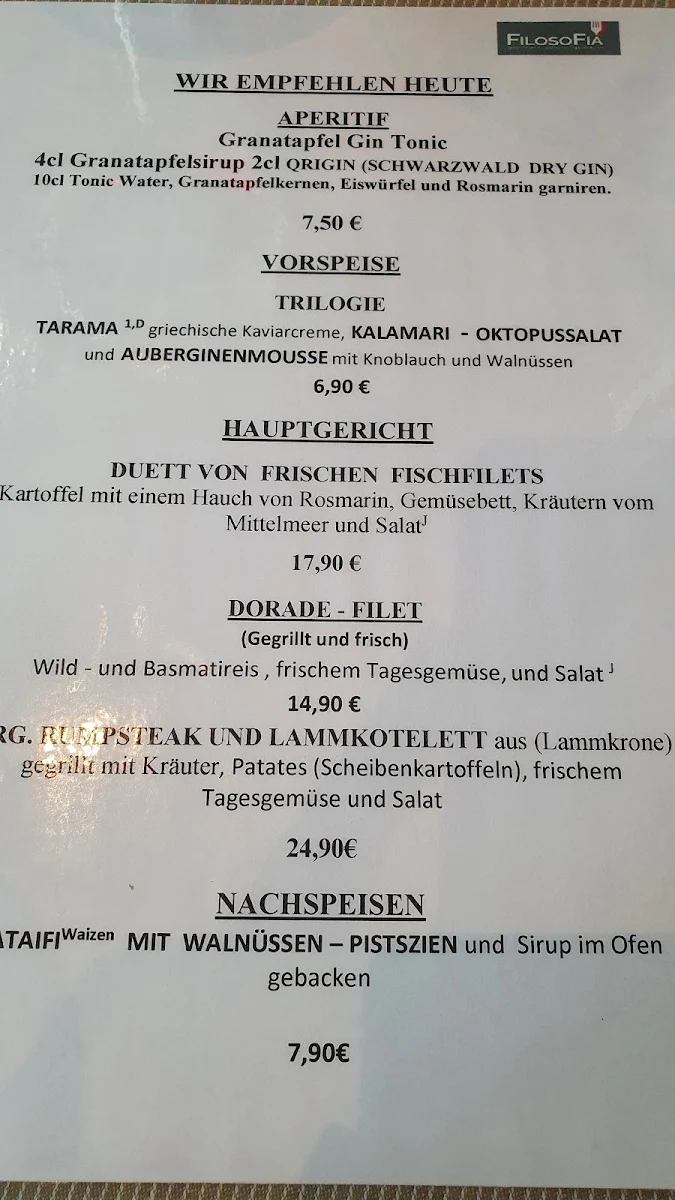 Speisekarte photo 2