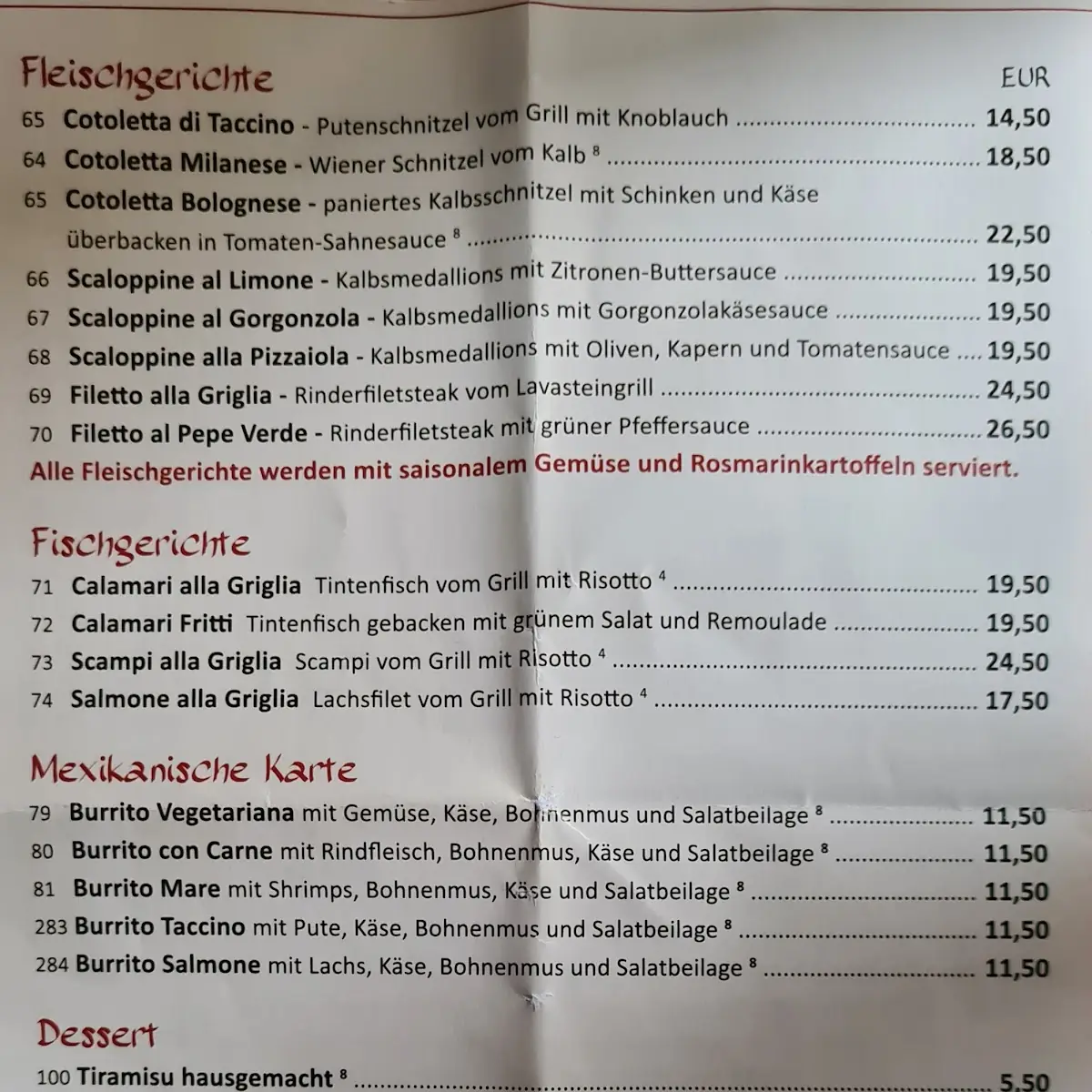 Speisekarte photo 4