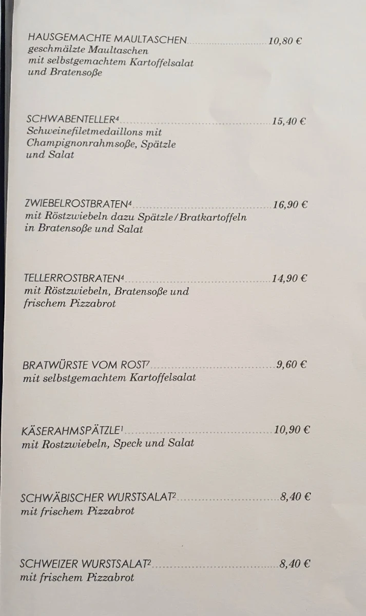 Speisekarte photo 3