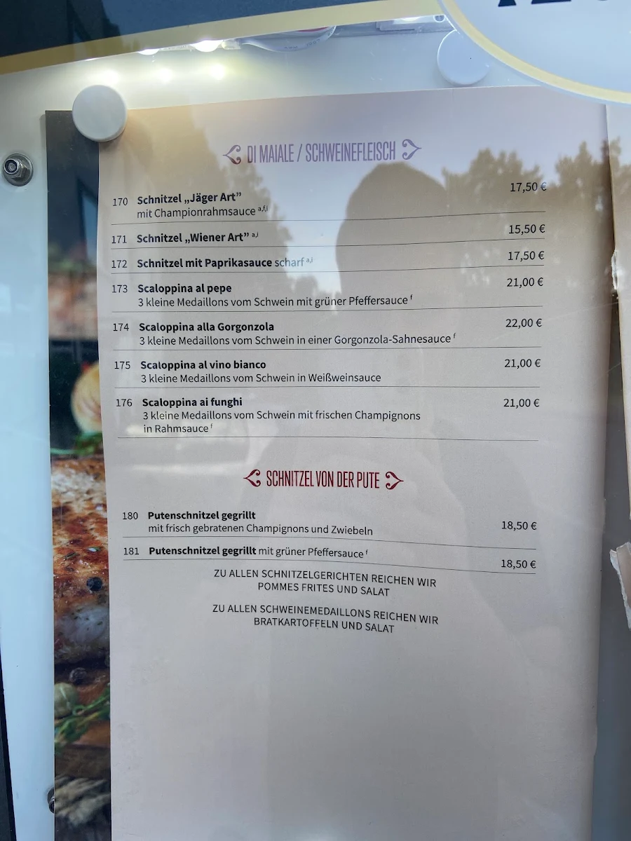 Speisekarte, Ristorante Gallo