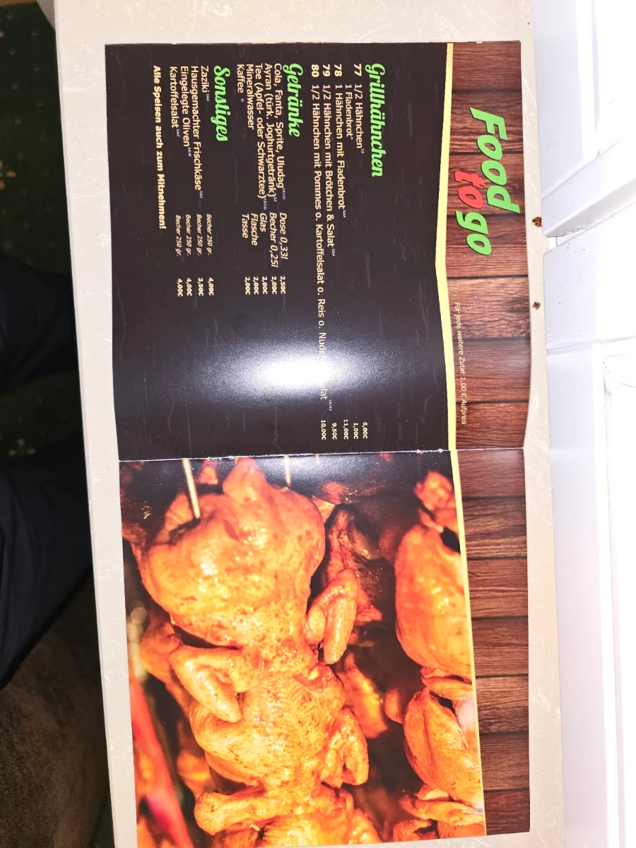 Speisekarte, Food to Go