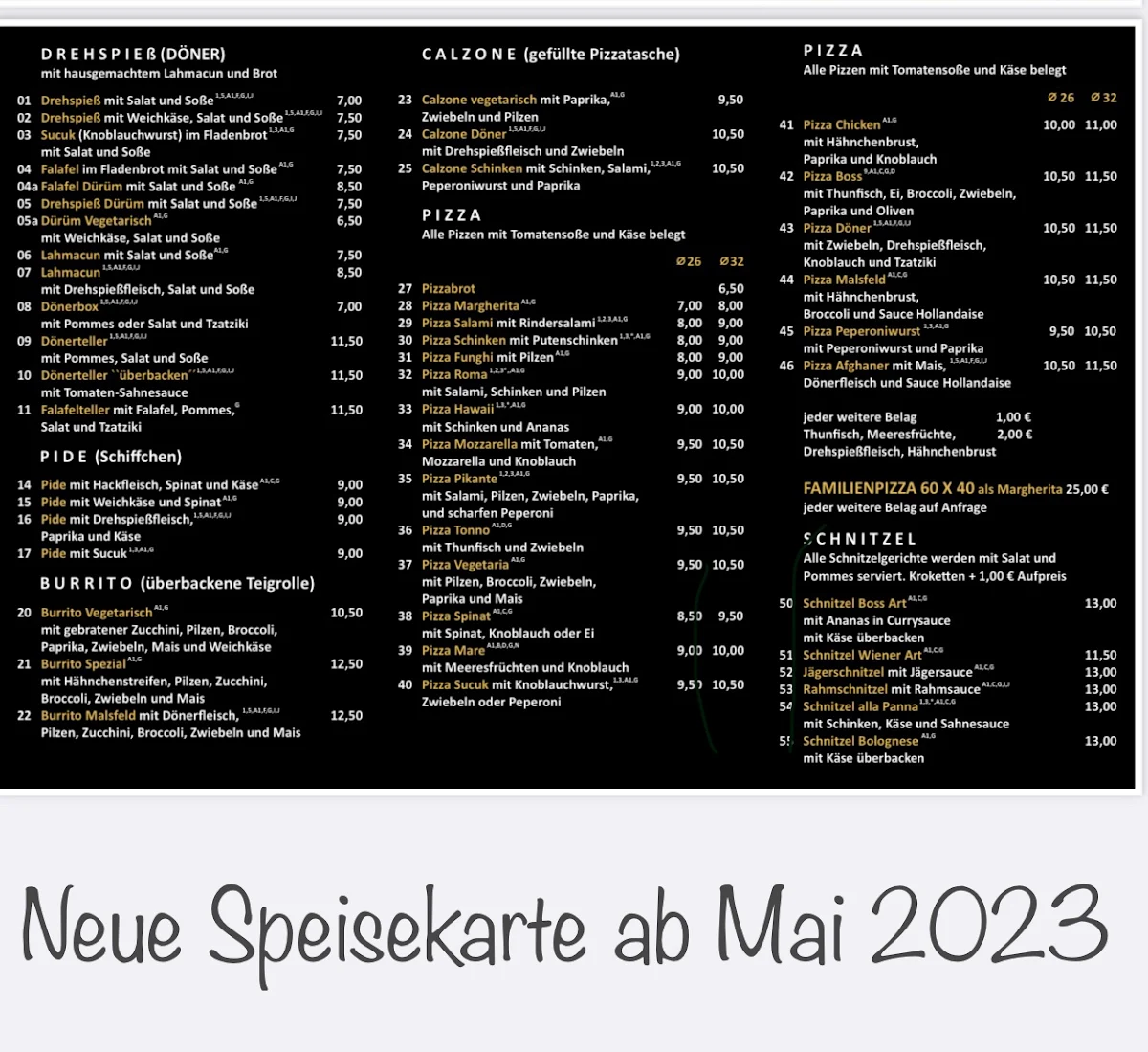 Speisekarte photo 2