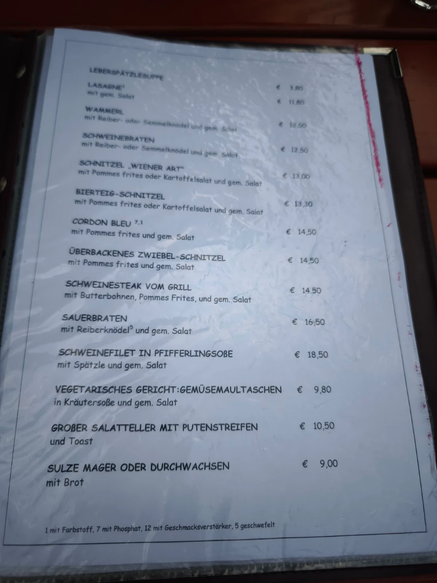 Speisekarte photo 6