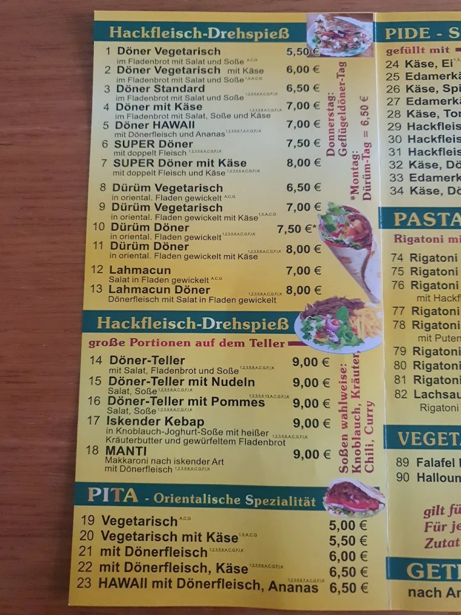 Speisekarte photo 5