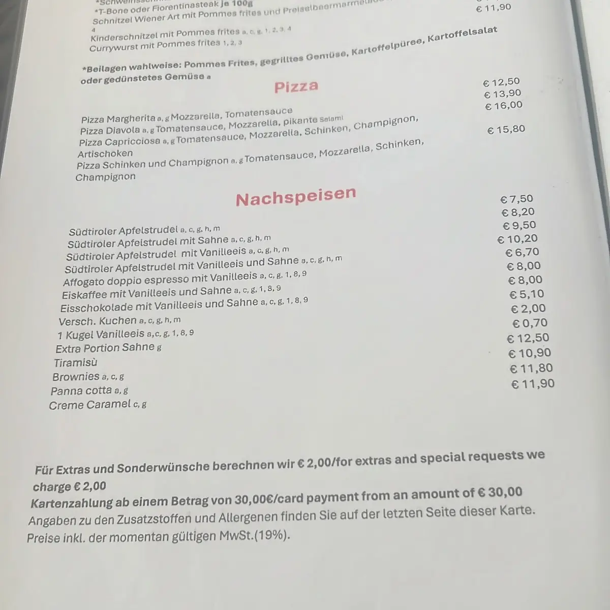 Speisekarte photo 3