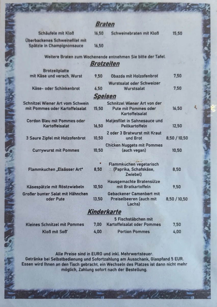 Speisekarte photo 2