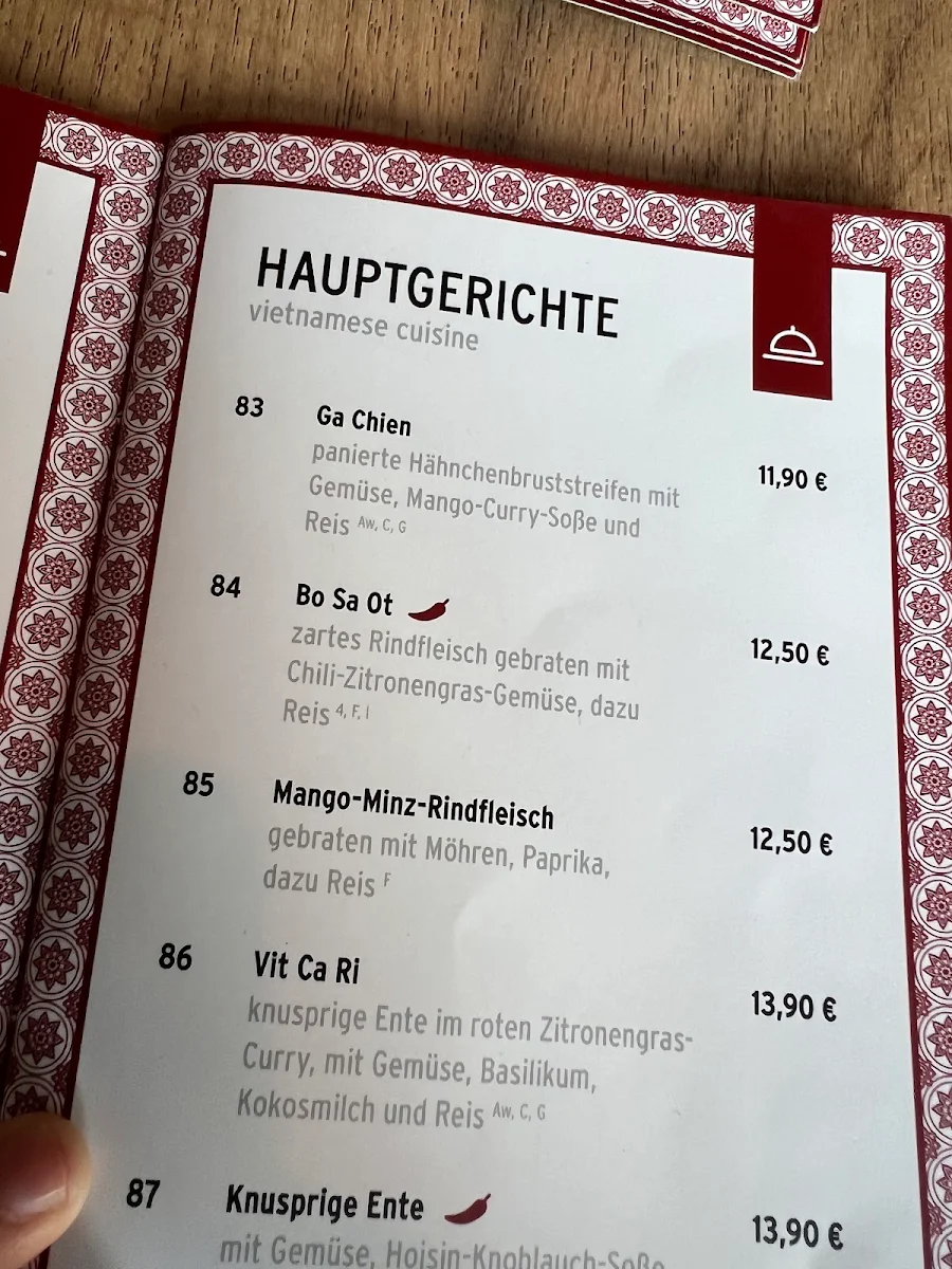 Speisekarte, Côdô