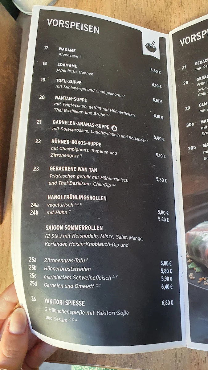 Speisekarte, Côdô