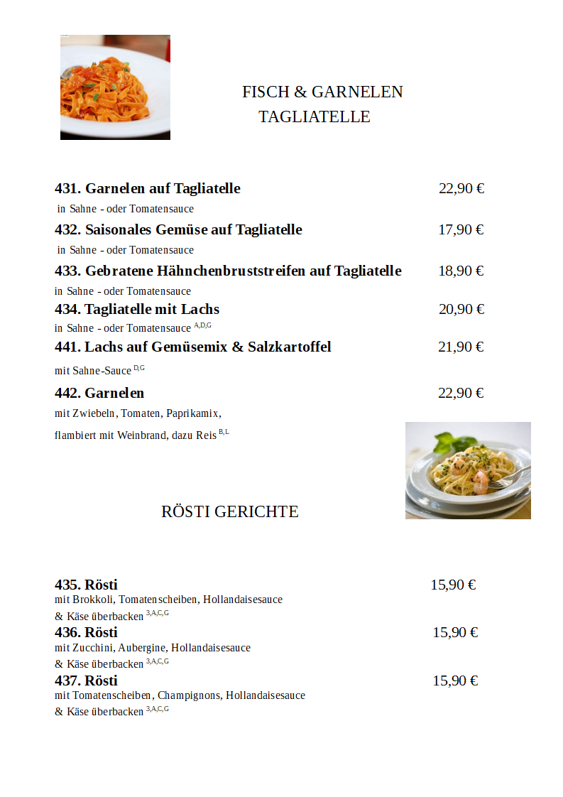 Speisekarte photo 2