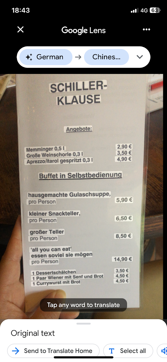 Speisekarte photo 2