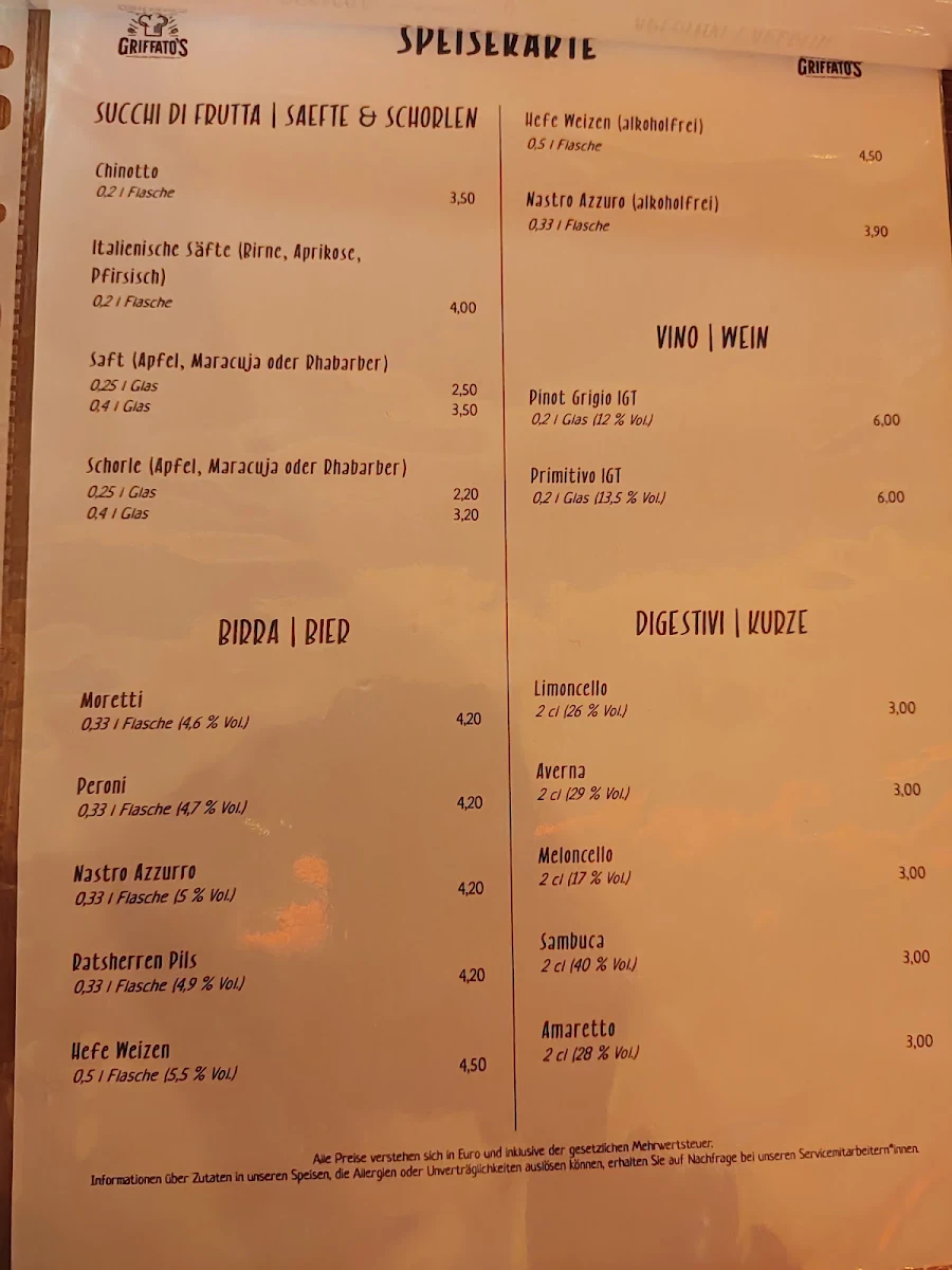 Speisekarte photo 2
