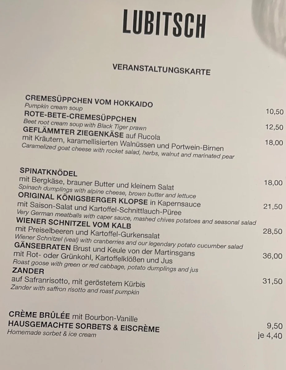 Speisekarte photo 5