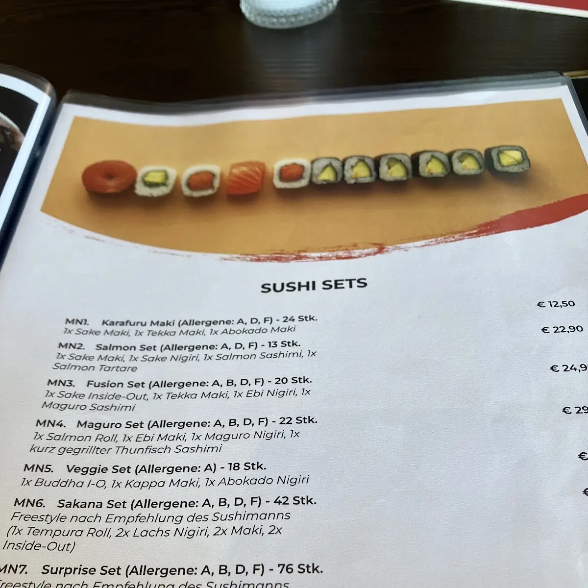 Speisekarte, Yummy Vietnamesisches Restaurant & Sushi Bar
