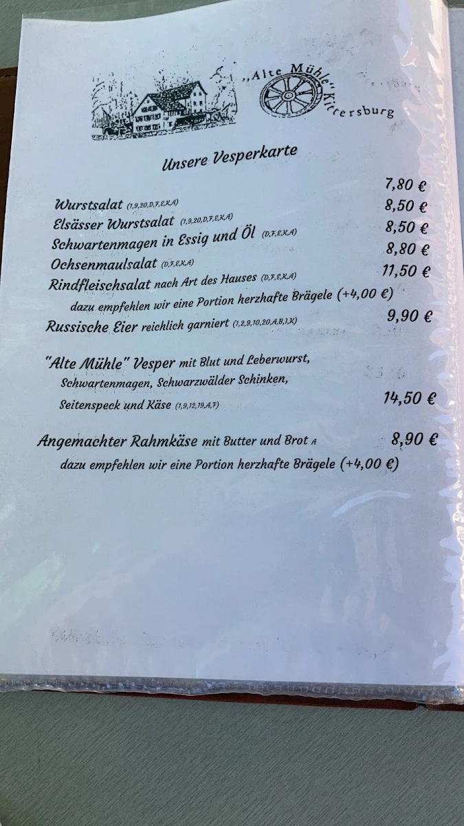 Speisekarte photo 2