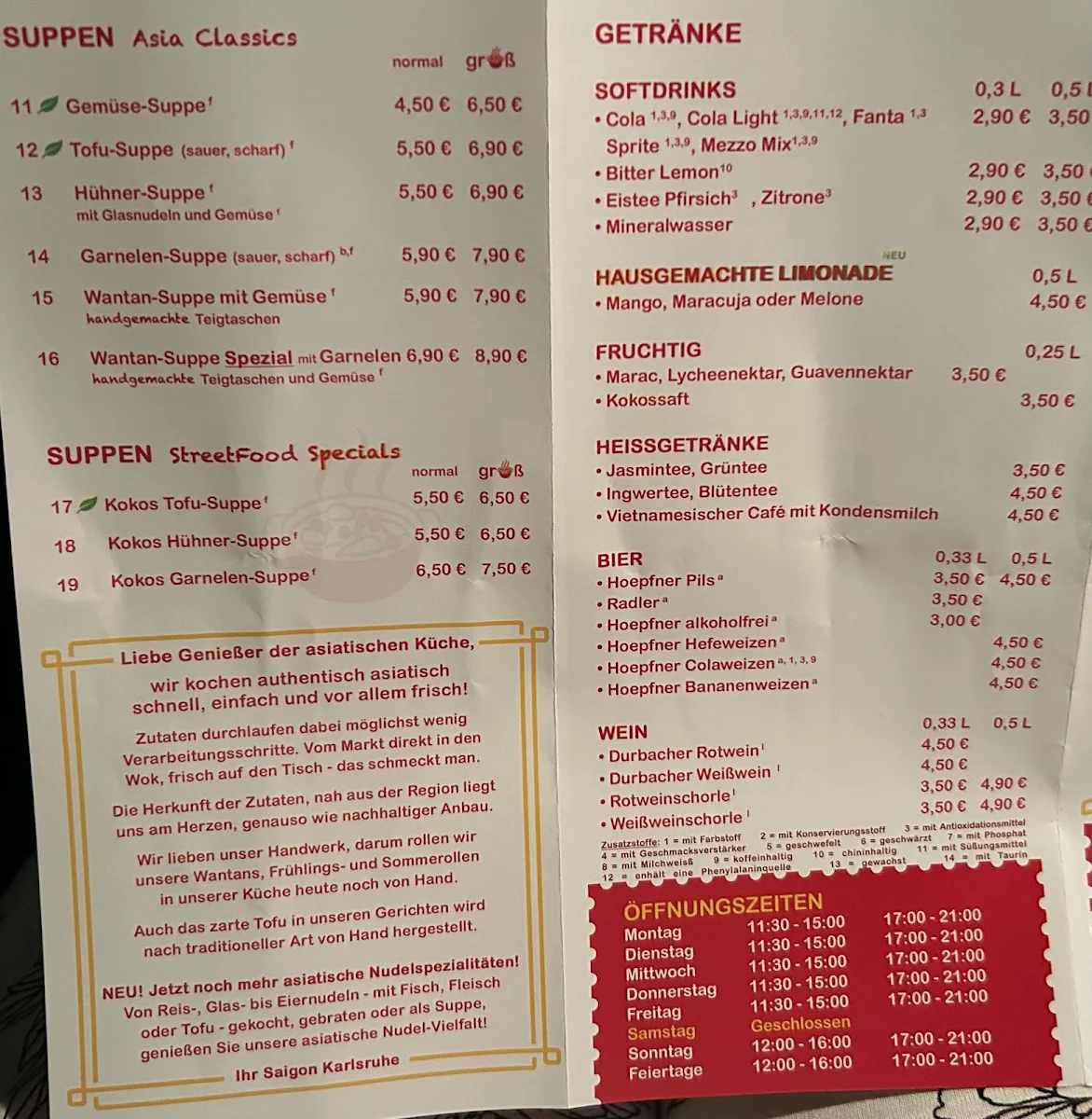 Speisekarte photo 2