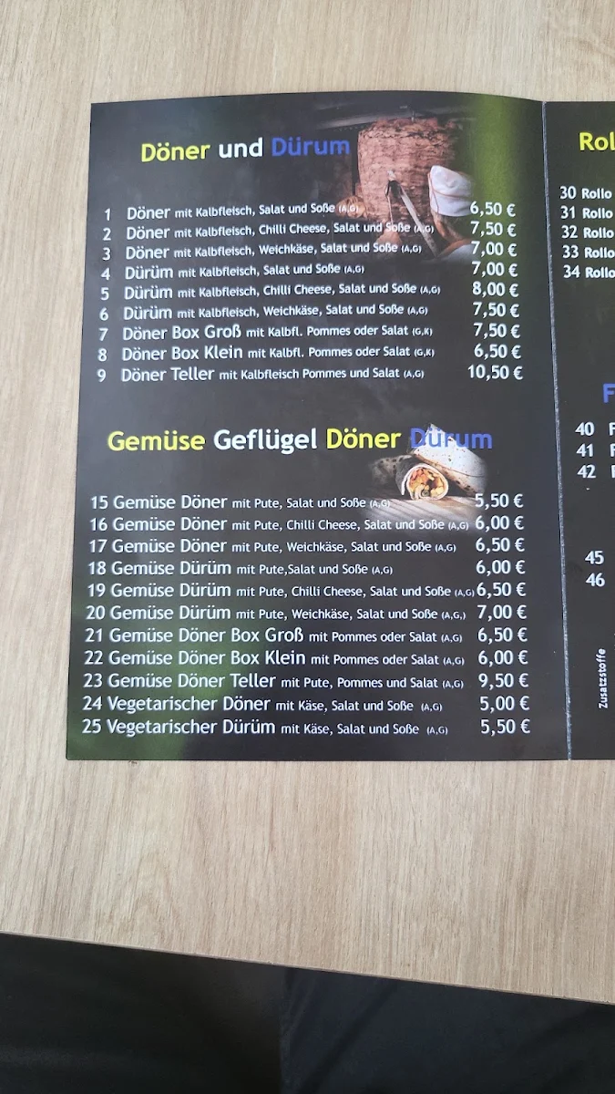 Speisekarte photo 1