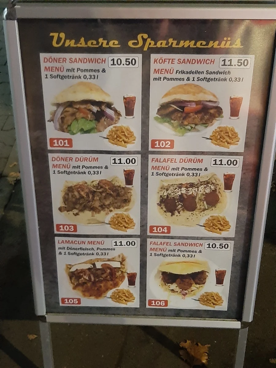 Speisekarte, URFA GRILLHAUS