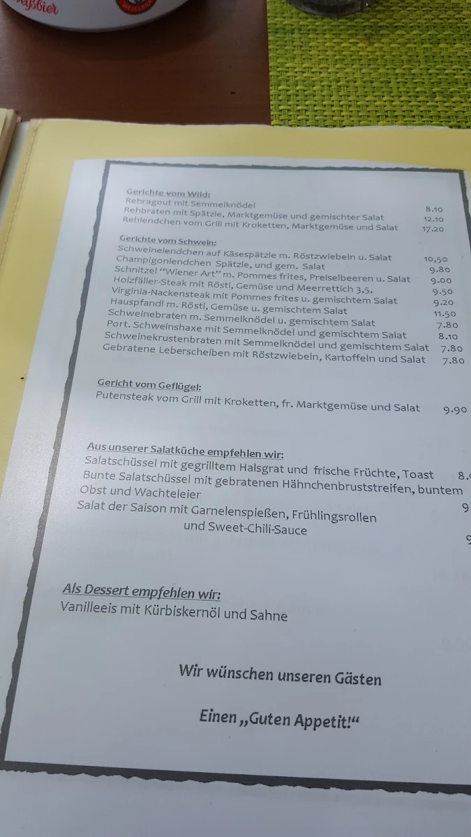 Speisekarte photo 5