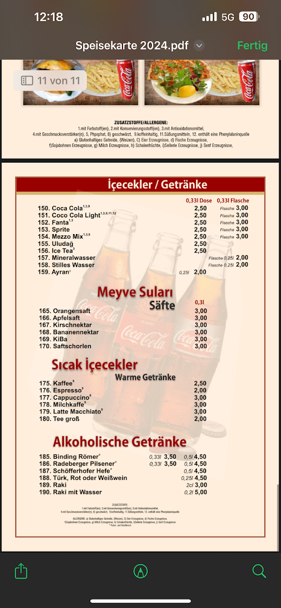 Speisekarte photo 8