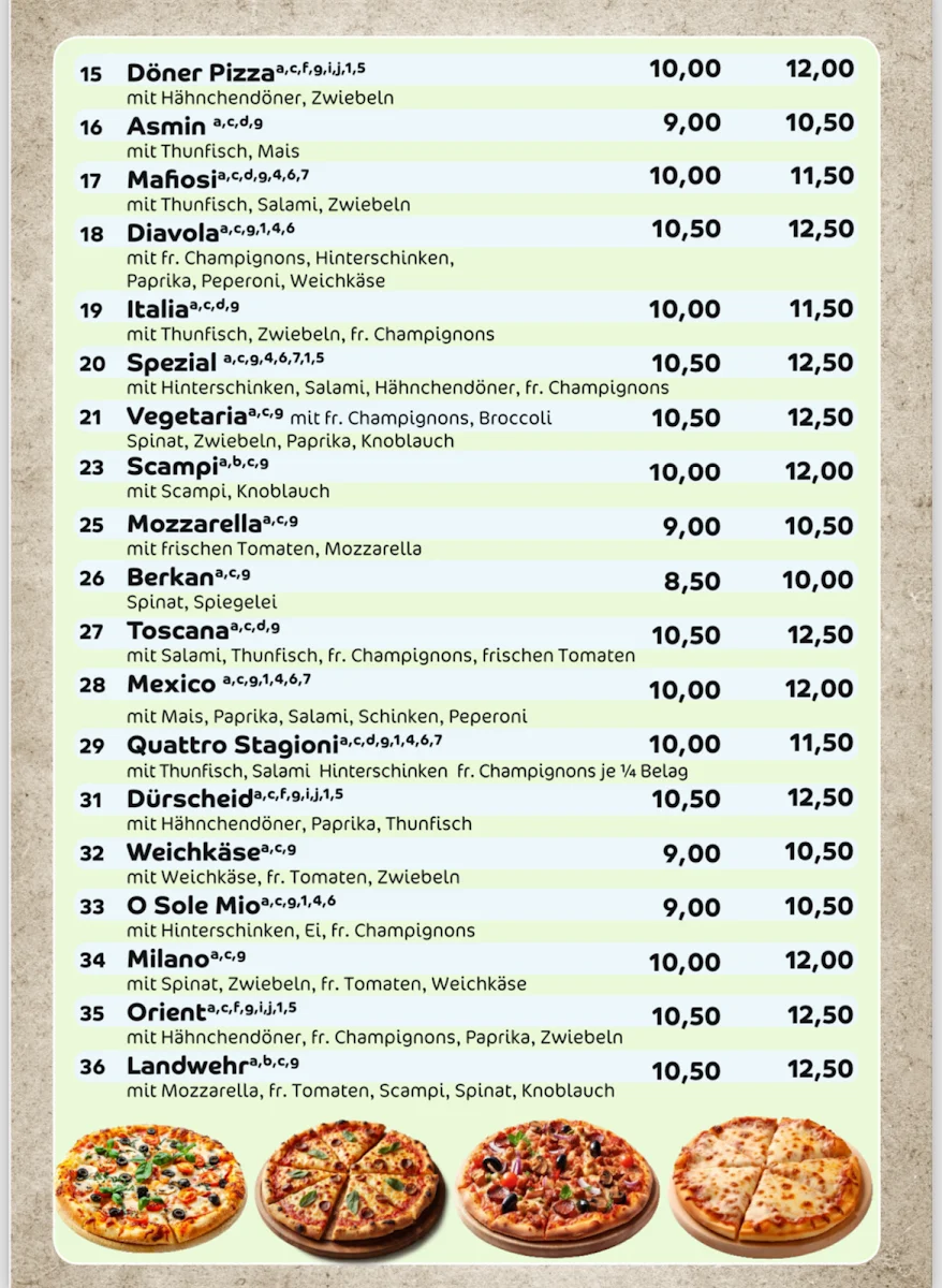 Speisekarte photo 5