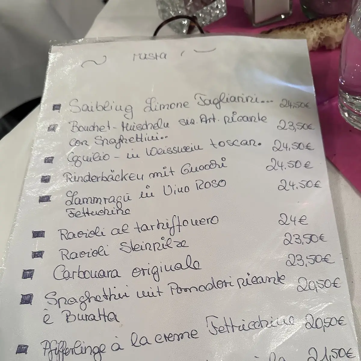 Speisekarte photo 3