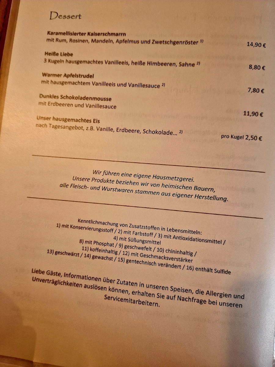 Speisekarte photo 1