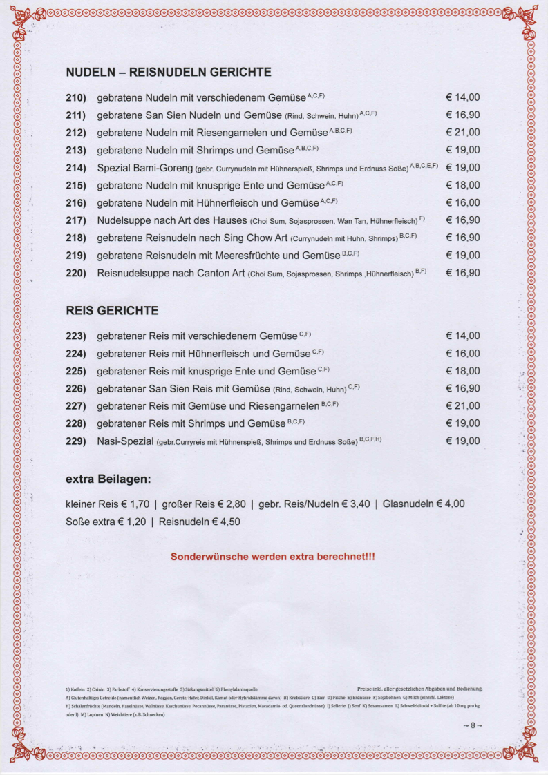 Speisekarte photo 2