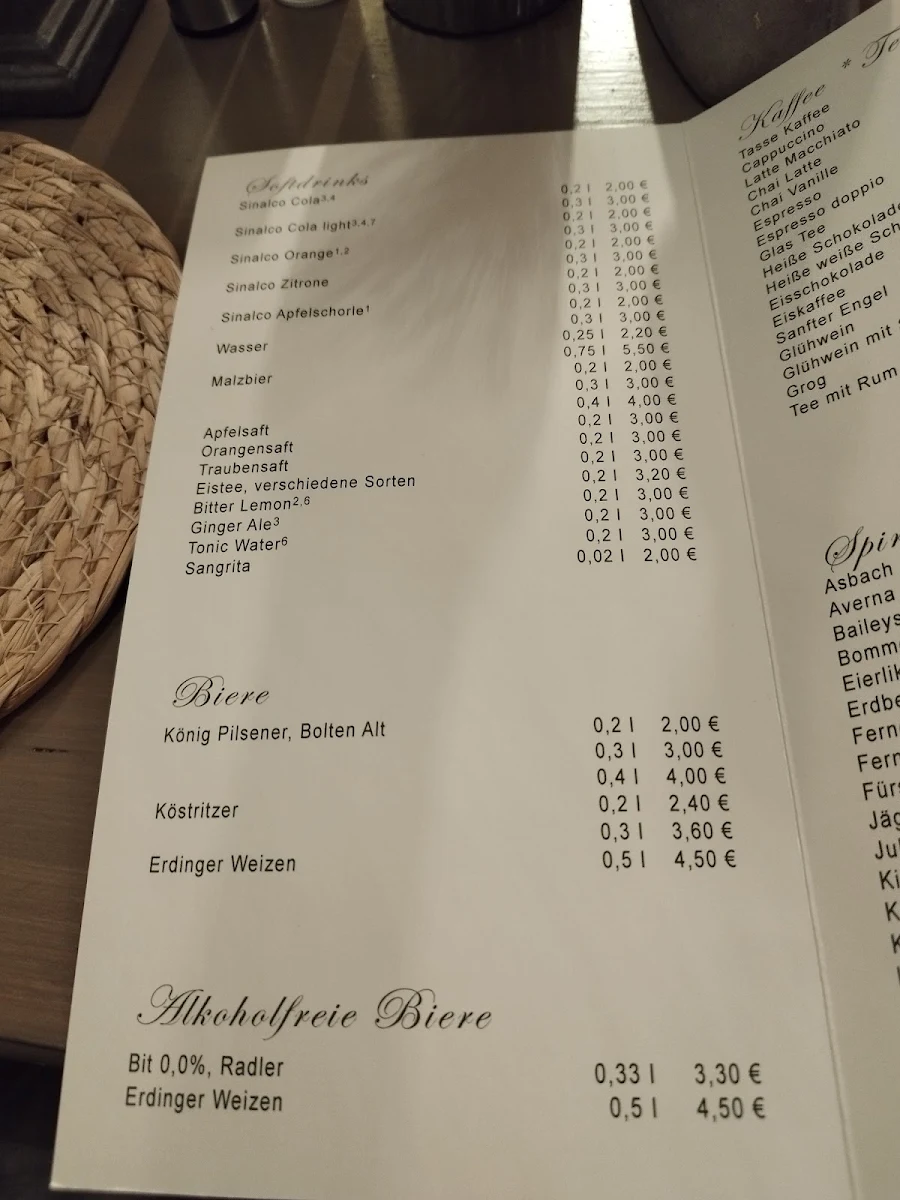 Speisekarte photo 2