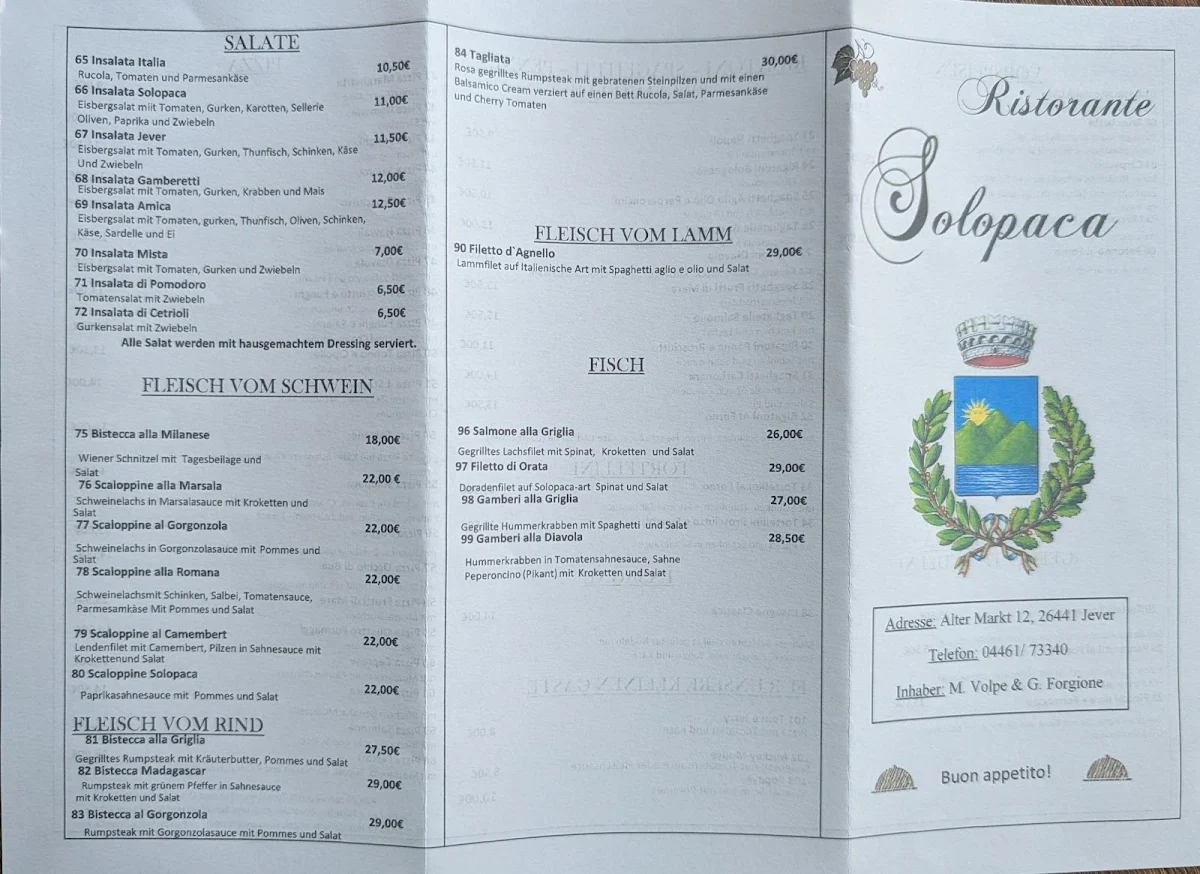 Speisekarte photo 2