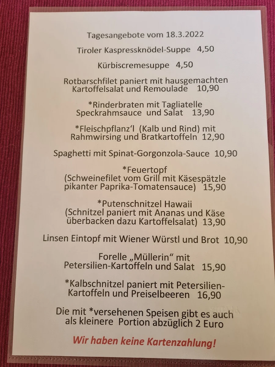 Speisekarte photo 6