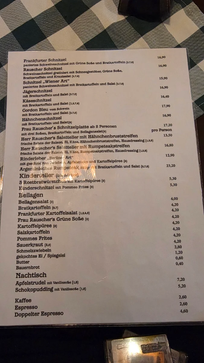 Speisekarte photo 2