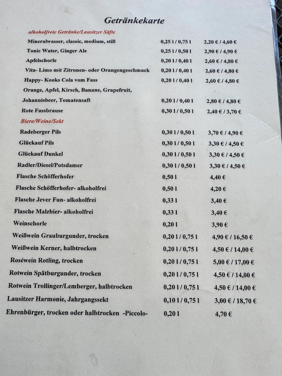 Speisekarte photo 1