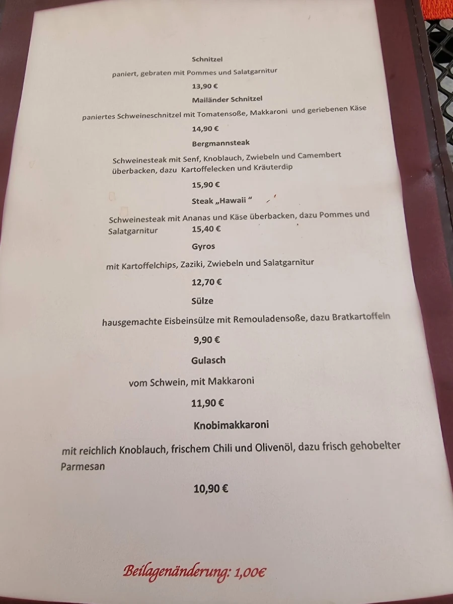 Speisekarte photo 5